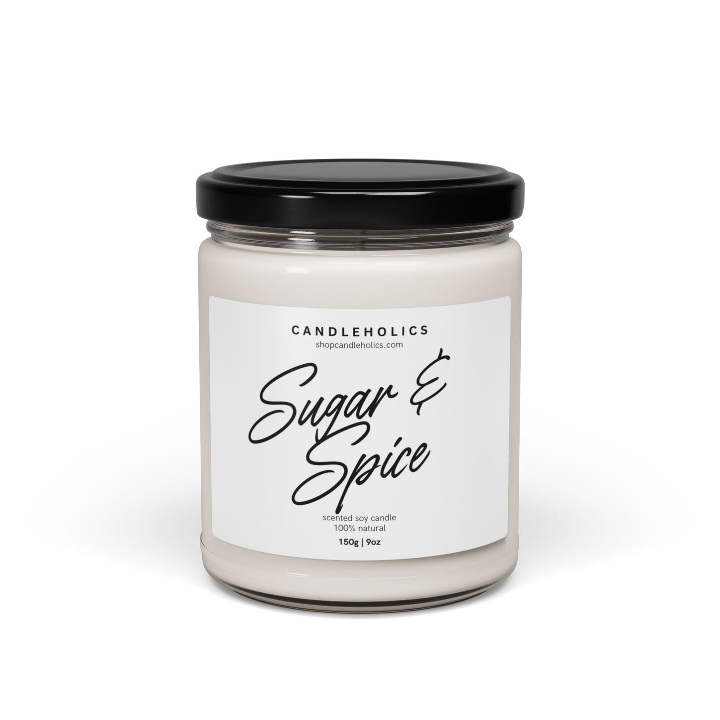 Sugar + Spice Scented Soy Candle - 9oz Artisan Candle for Cozy Homes and Special Occasions