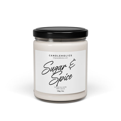 Sugar + Spice Scented Soy Candle - 9oz Artisan Candle for Cozy Homes and Special Occasions