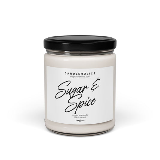 Sugar + Spice Scented Soy Candle - 9oz Artisan Candle for Cozy Homes and Special Occasions