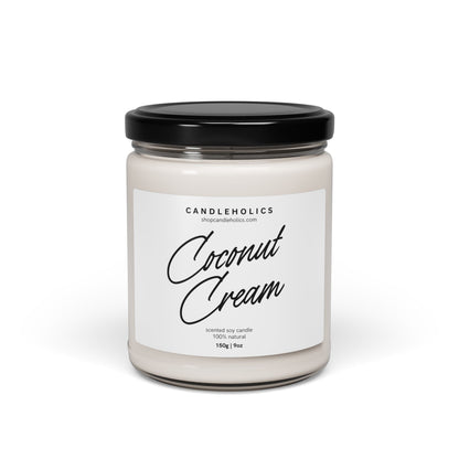 Coconut Cream Scented Soy Candle, 9oz