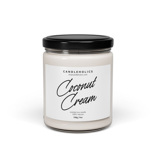 Coconut Cream Scented Soy Candle, 9oz