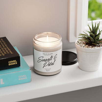 Seasalt + Petal Scented Soy Candle - 9oz Artisan Collection for Relaxation & Home Decor
