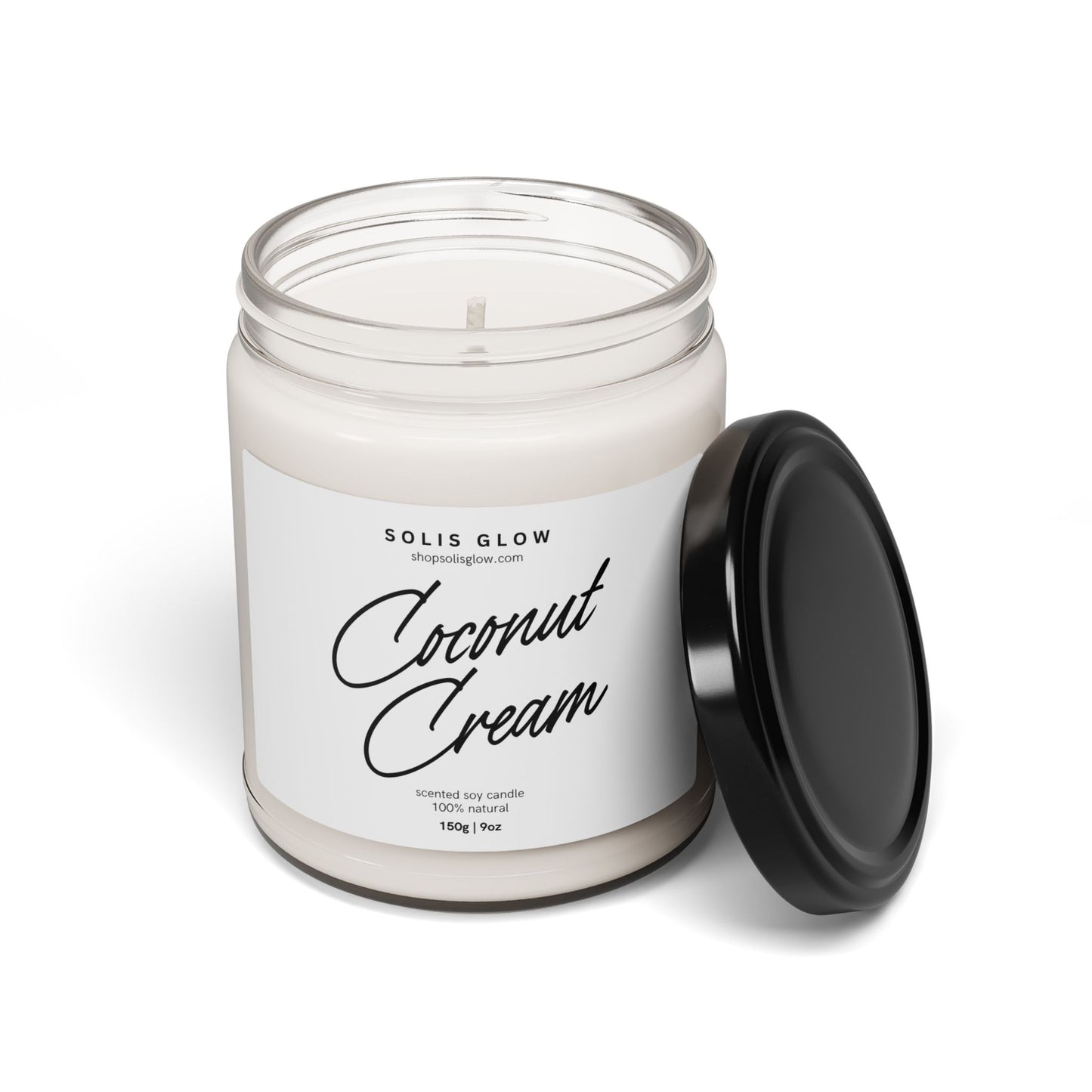 Coconut Cream Scented Soy Candle, 9oz