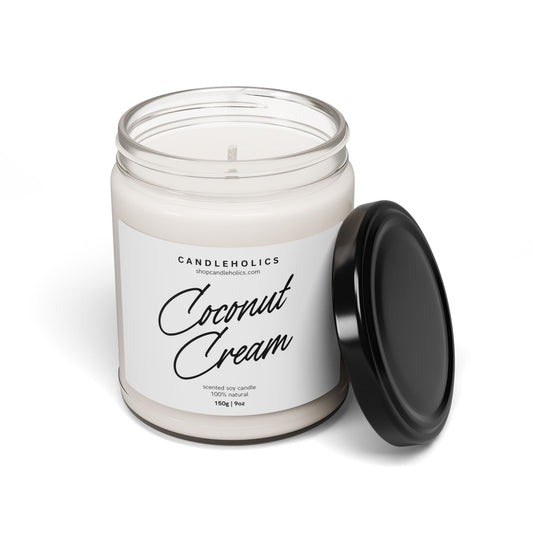 Coconut Cream Scented Soy Candle, 9oz