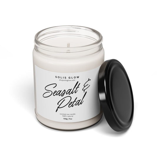 Seasalt + Petal Scented Soy Candle - 9oz Artisan Collection for Relaxation & Home Decor