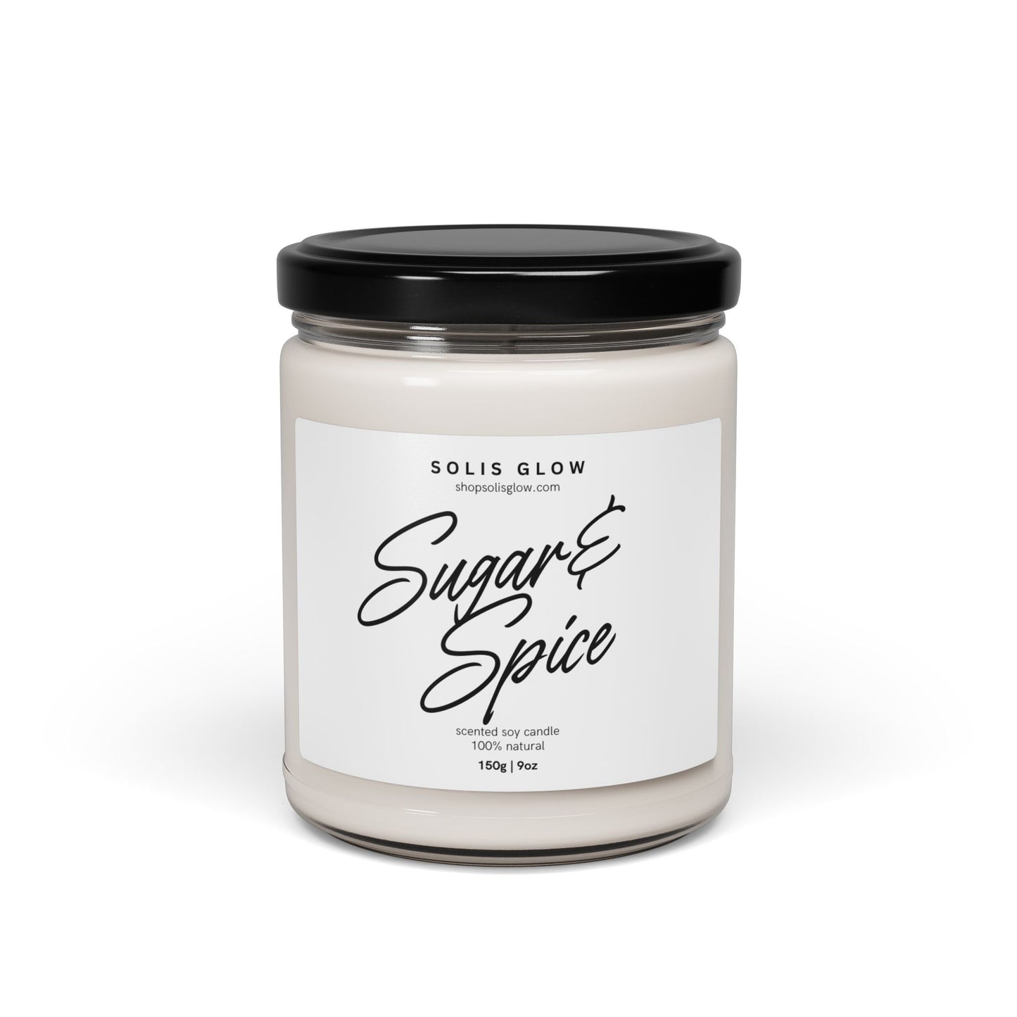 Sugar + Spice Scented Soy Candle - 9oz Artisan Candle for Cozy Homes and Special Occasions