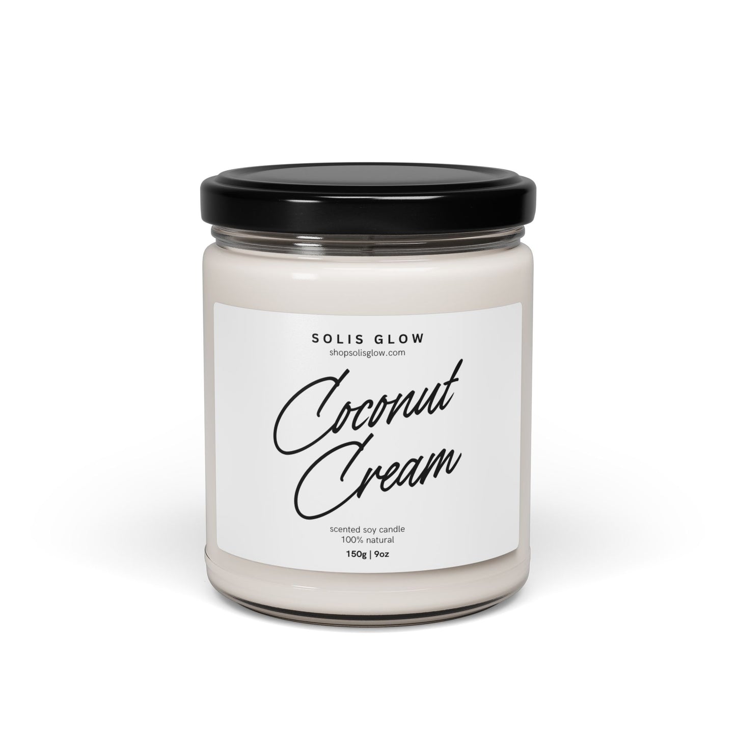 Coconut Cream Scented Soy Candle, 9oz