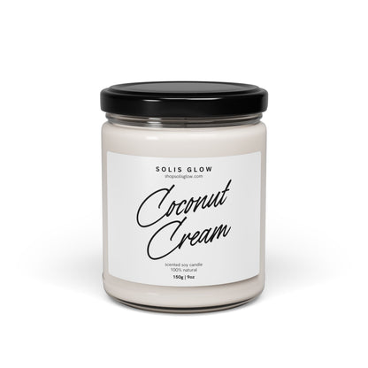 Coconut Cream Scented Soy Candle, 9oz