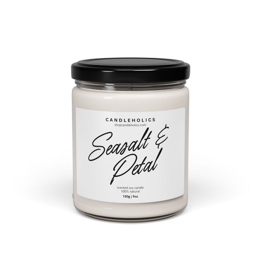 Seasalt + Petal Scented Soy Candle - 9oz Artisan Collection for Relaxation & Home Decor
